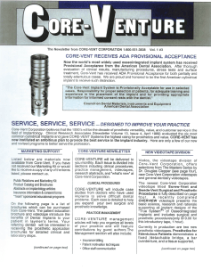 CORE-VENTure
                            Newsletter 1989