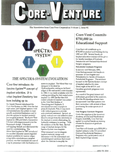 CORE-VENTure
            Newsletter 1990